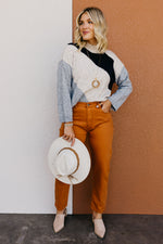 The Karen Funfetti Diagonal Stripe Sweater