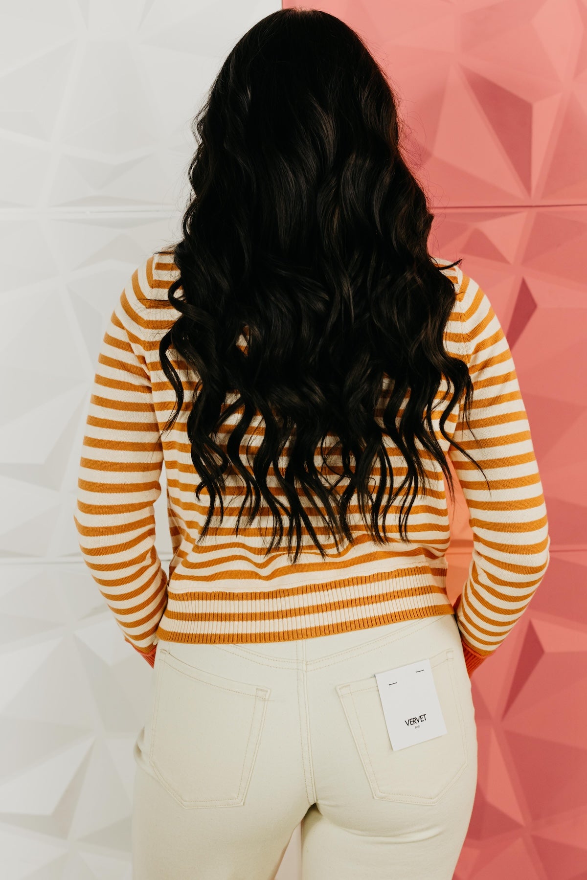 The Easton Stripe Button Sweater Cardigan