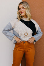 The Karen Funfetti Diagonal Stripe Sweater