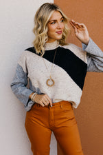 The Karen Funfetti Diagonal Stripe Sweater