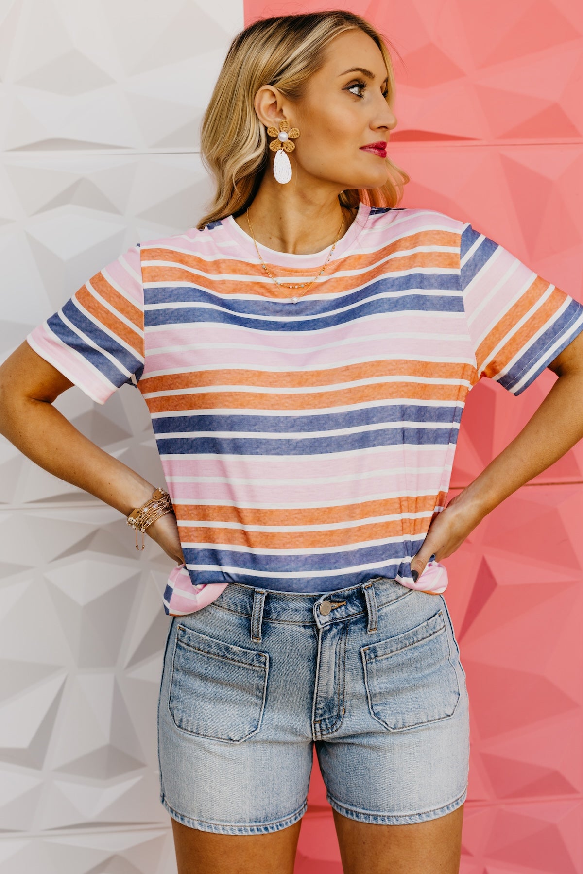 The Monica Stripe Tee