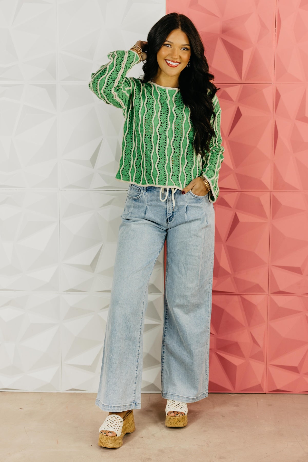 The Colton Swirl Stripe Sweater