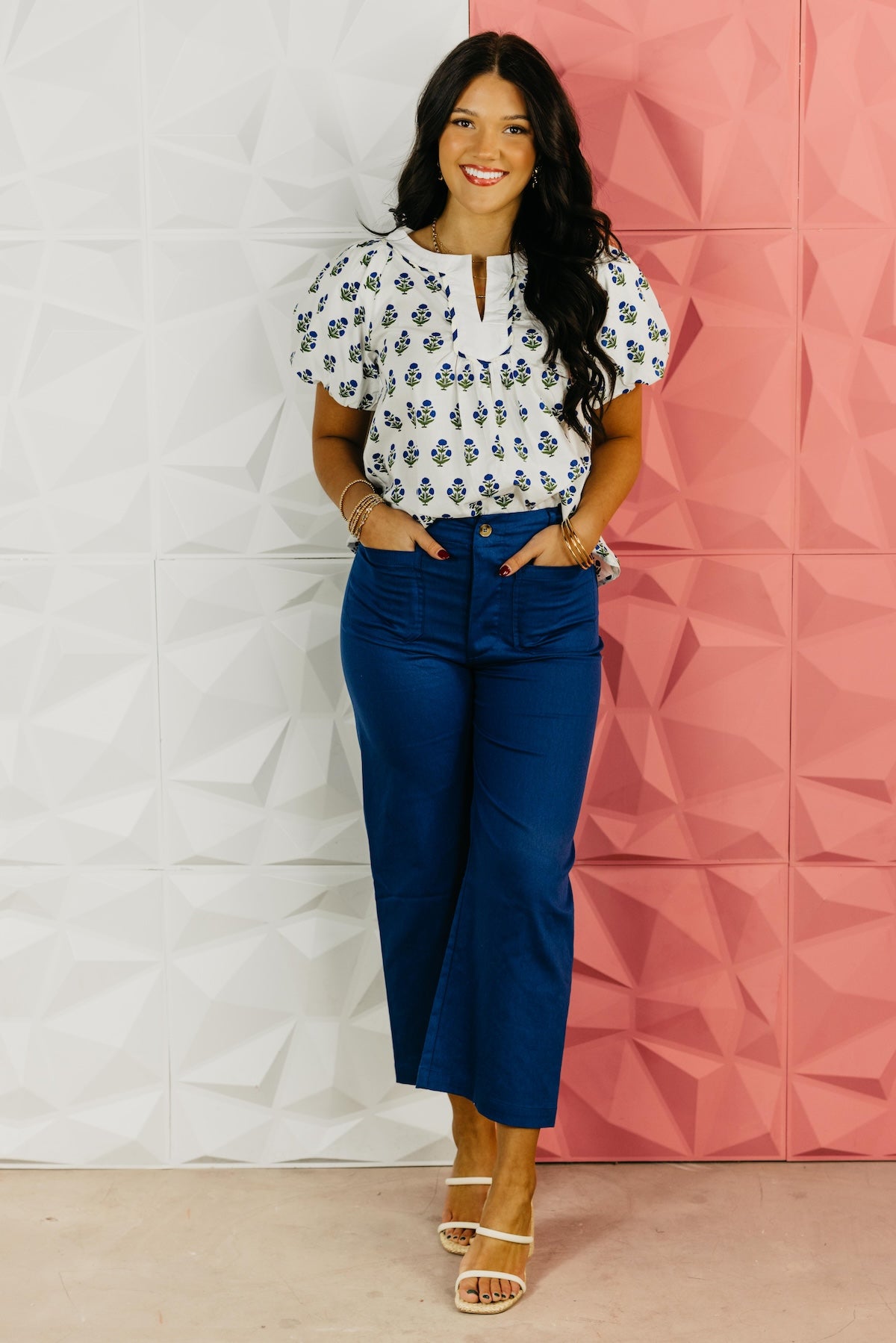 The Gwen Floral Printed Woven Blouse