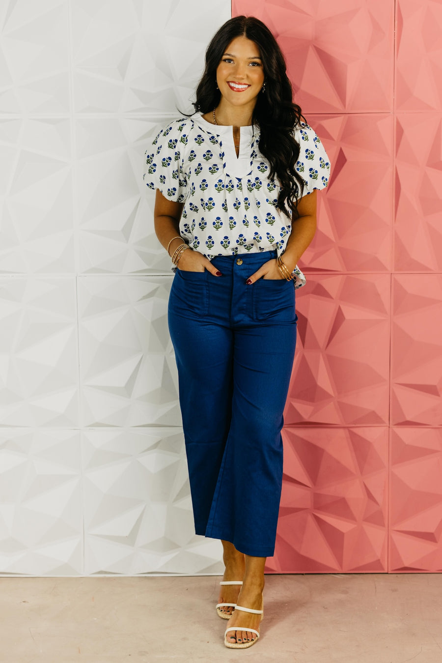 The Gwen Floral Printed Woven Blouse