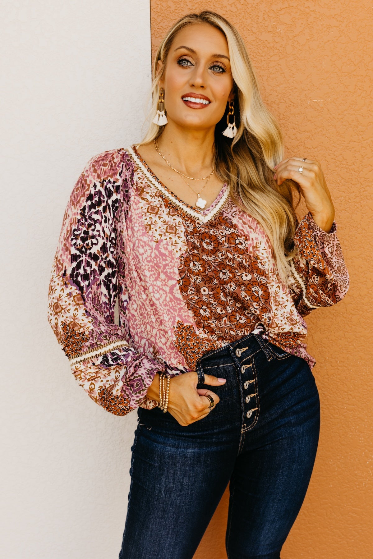 LoveStitch | The Kail Pintuck Woven Blouse