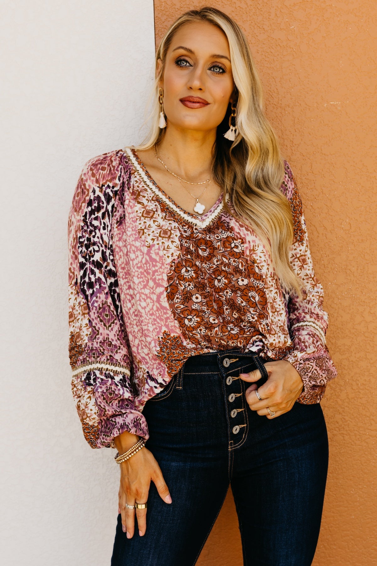 LoveStitch | The Kail Pintuck Woven Blouse