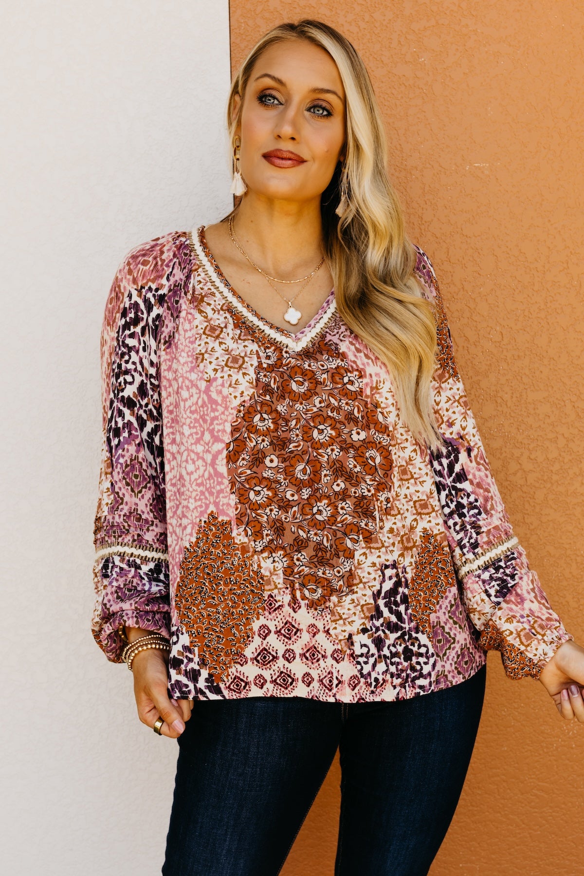 LoveStitch | The Kail Pintuck Woven Blouse