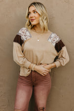 The Jessica Mixed Media Knit Top
