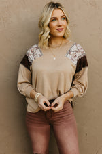 The Jessica Mixed Media Knit Top