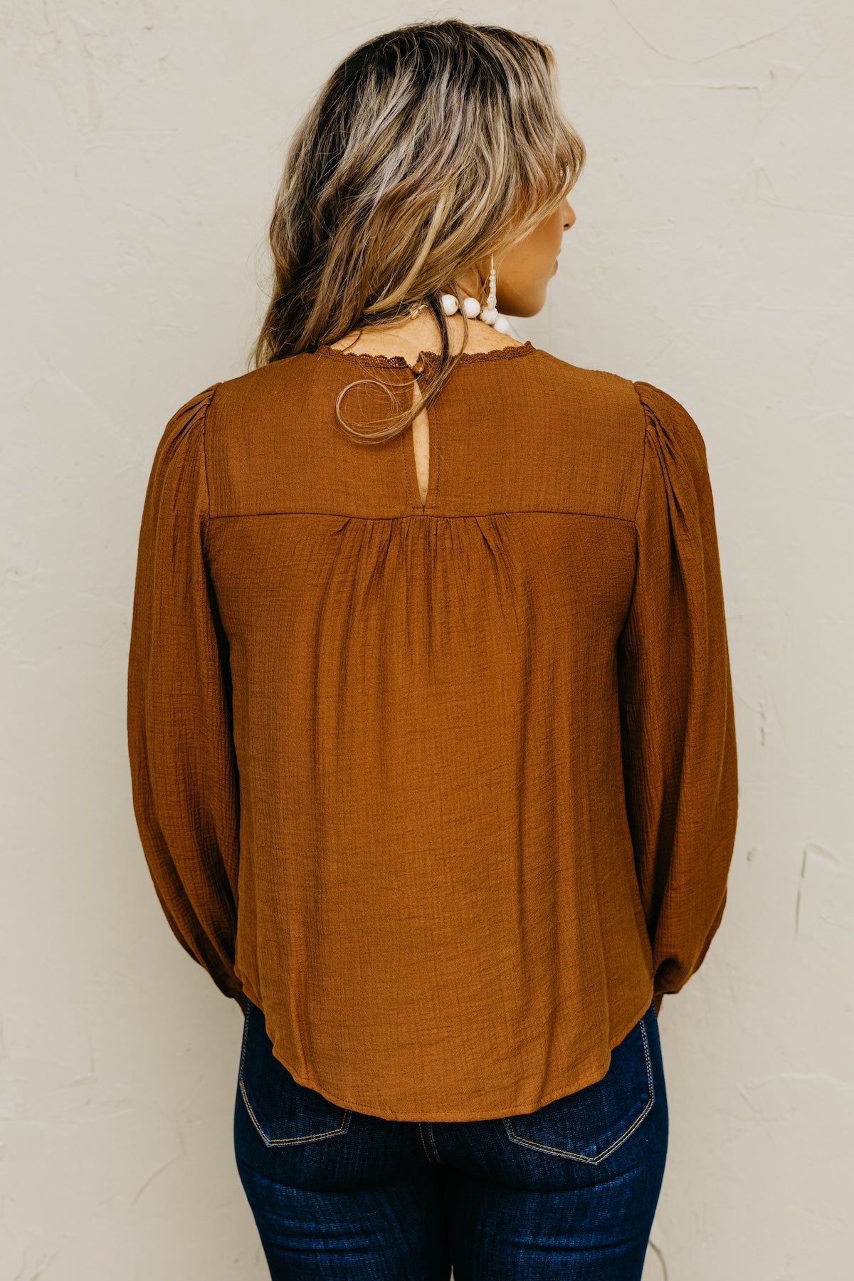 The Anya Lace Detail Woven Blouse