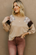 The Jessica Mixed Media Knit Top
