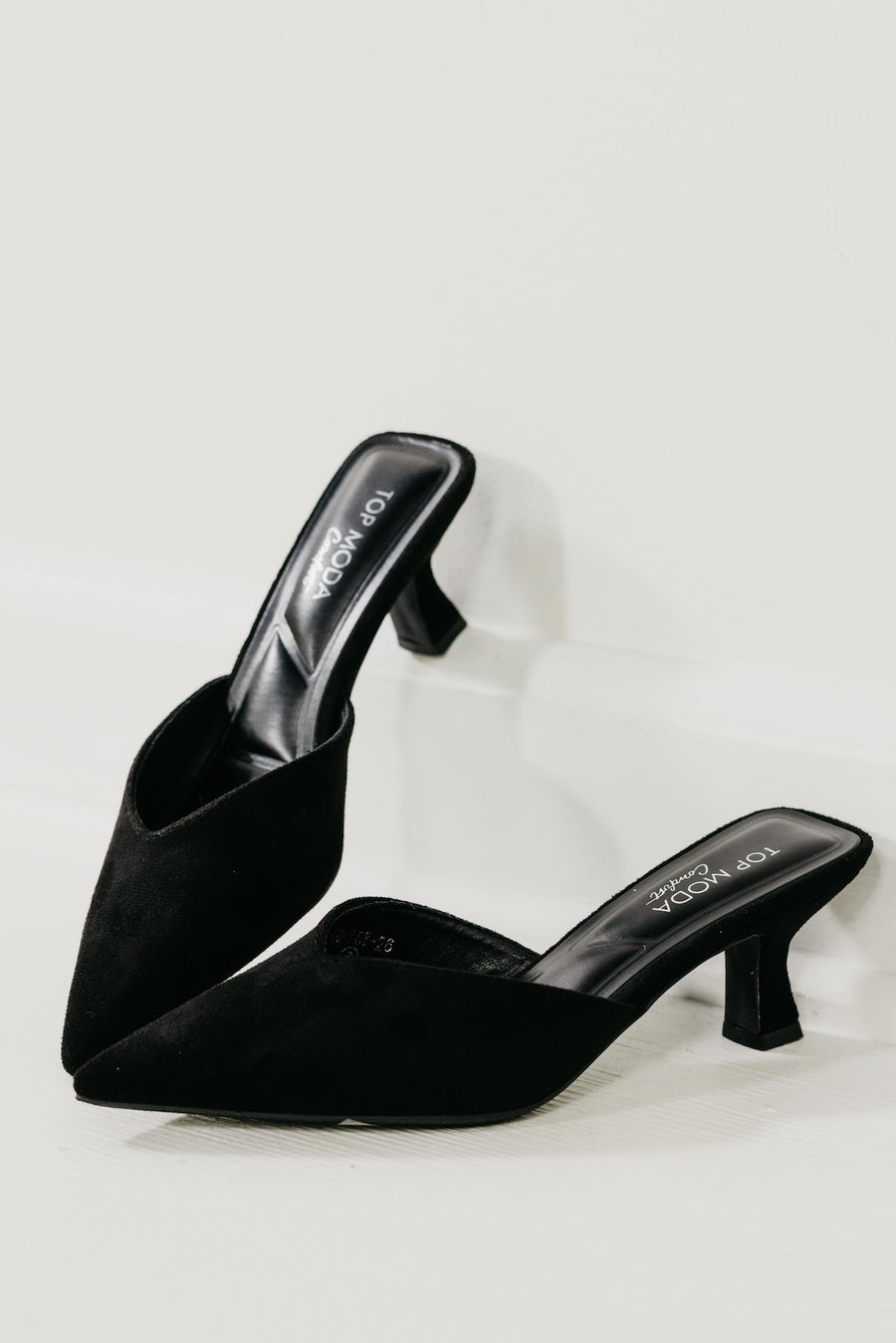 The Morley Felt Kitten Heels