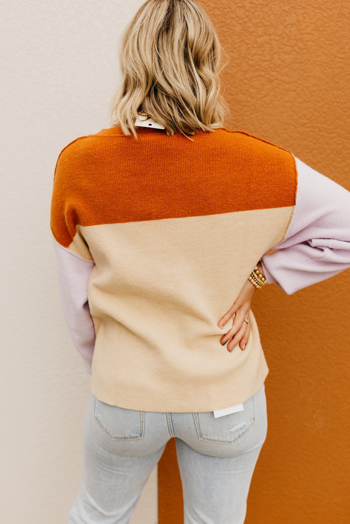 Wishlist | The Aya Reverse Stitch Block Sweater  - FINAL SALE