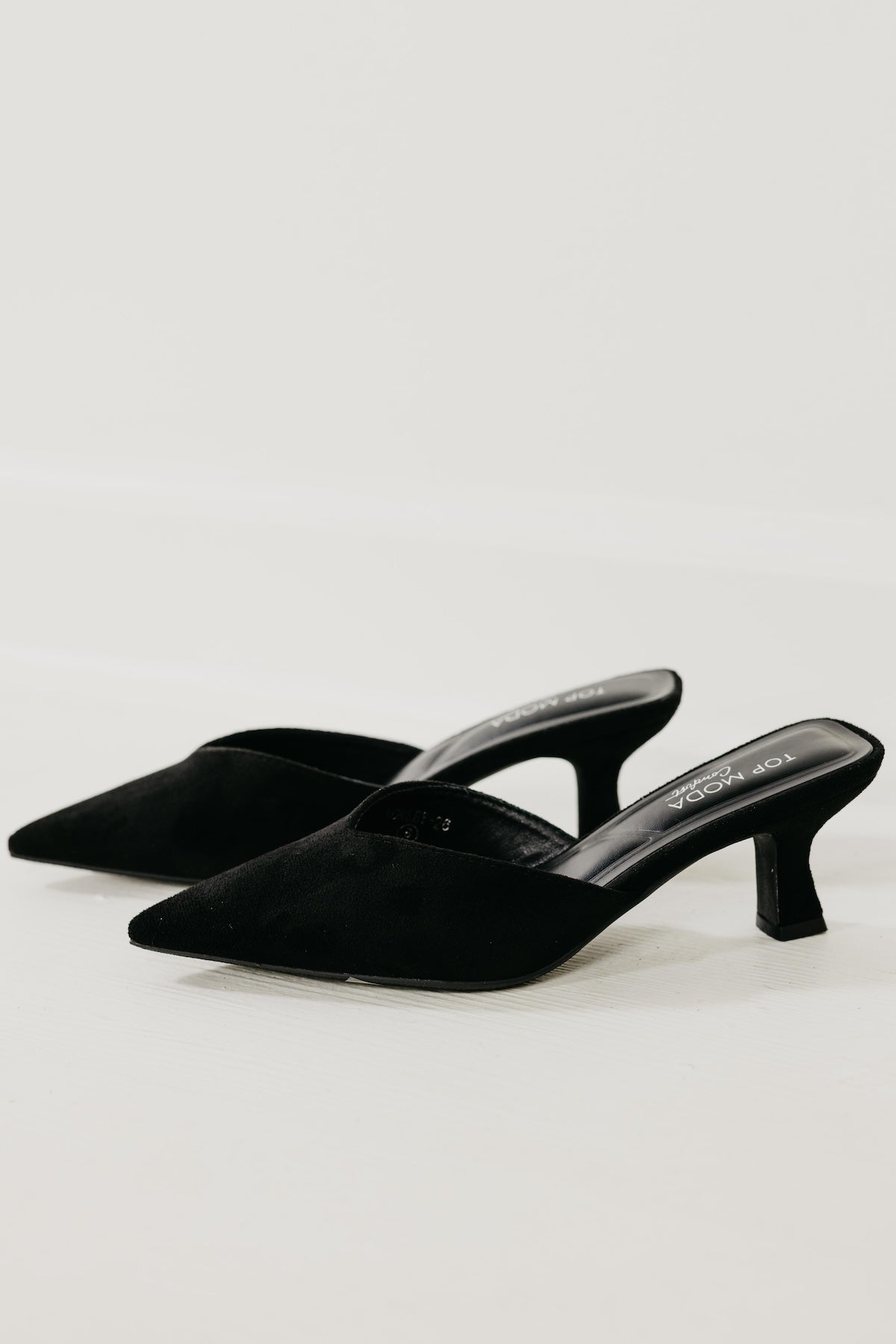 The Morley Felt Kitten Heels