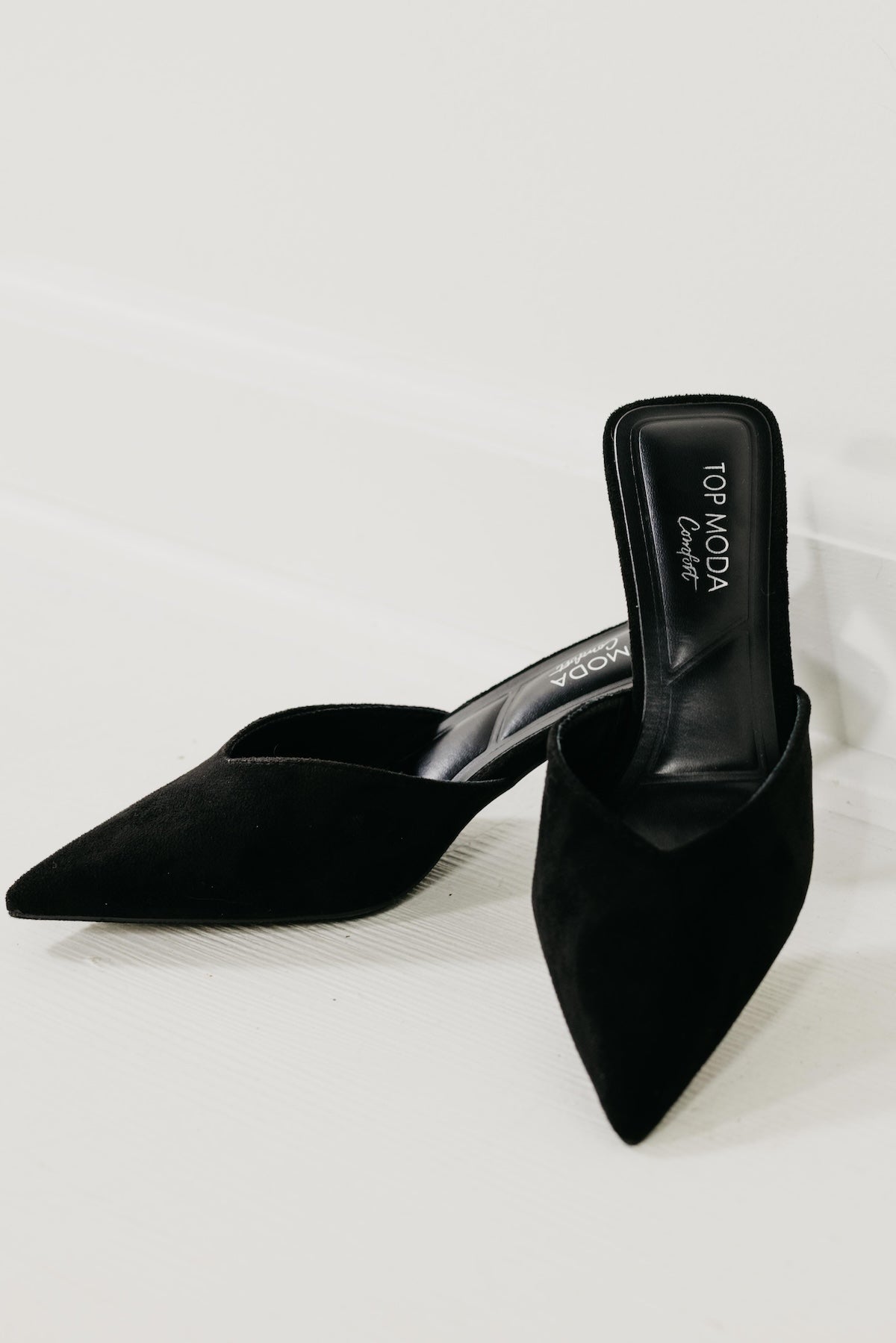 The Morley Felt Kitten Heels