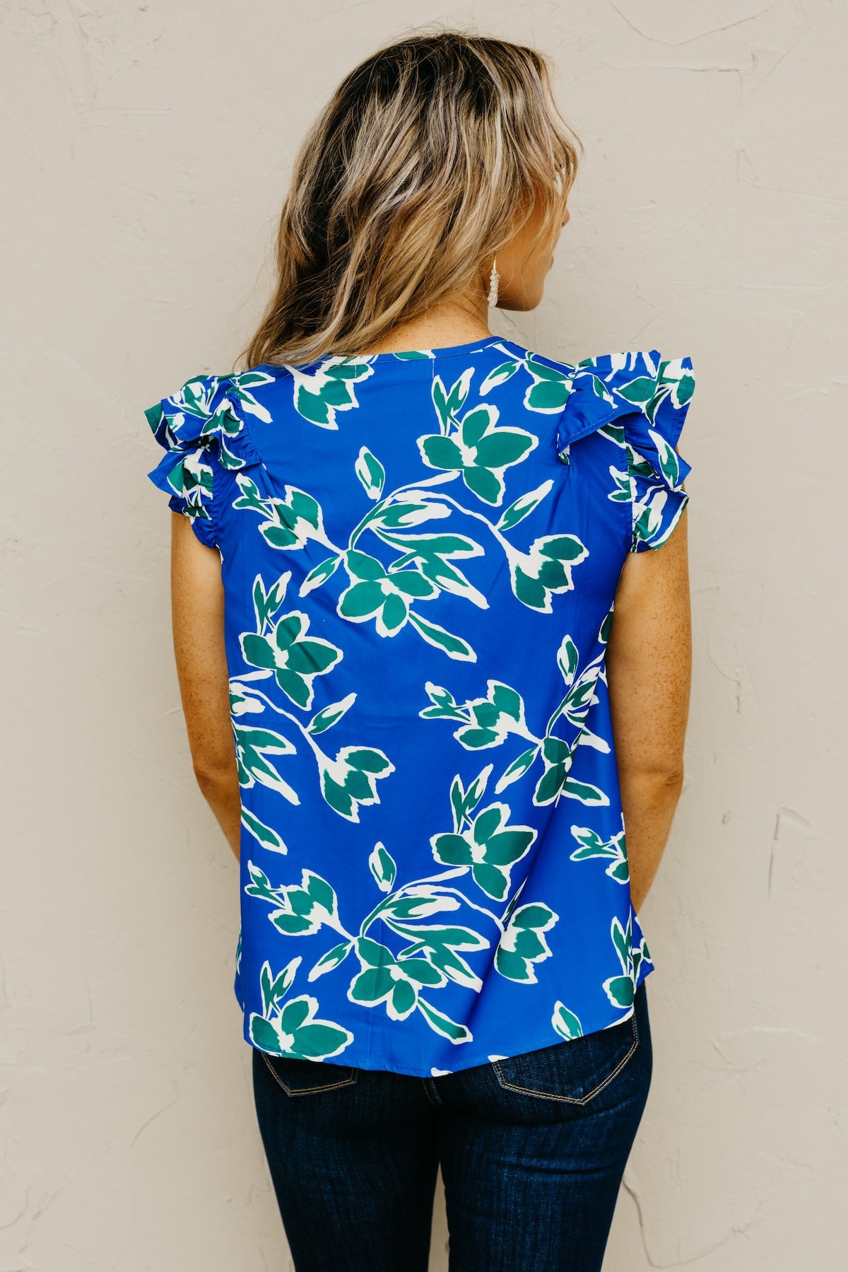 The Sammie Floral Ruffle Woven Blouse