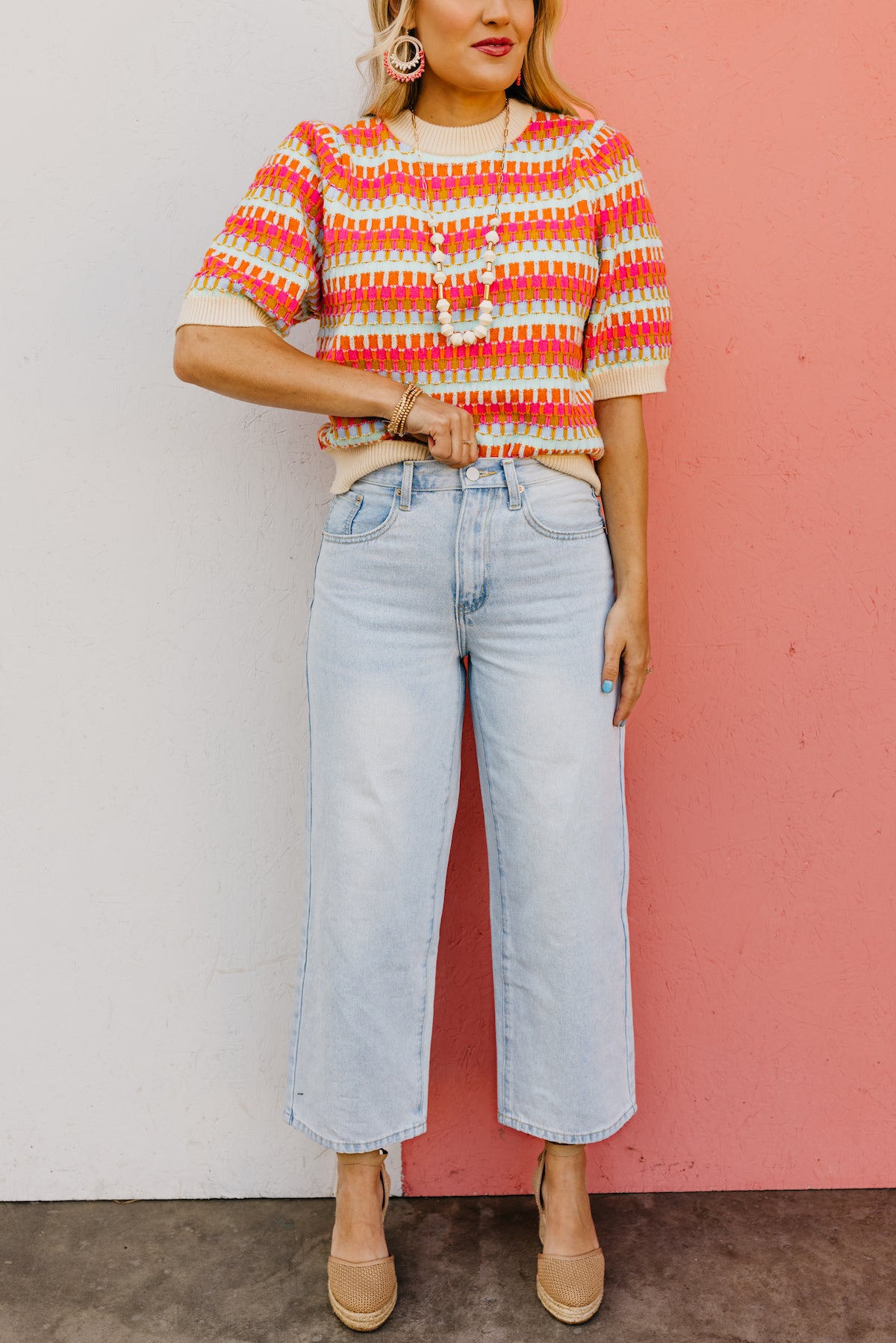 The Thea Adjustable Waist Crop Denim