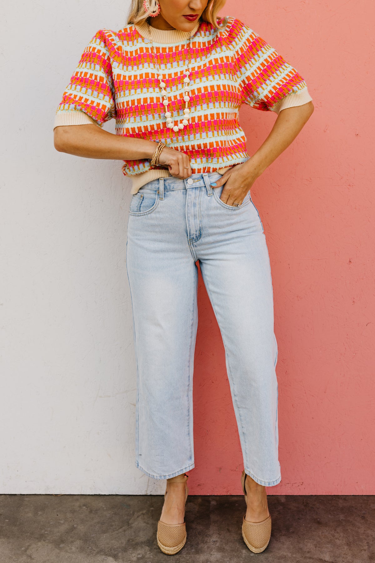 The Thea Adjustable Waist Crop Denim