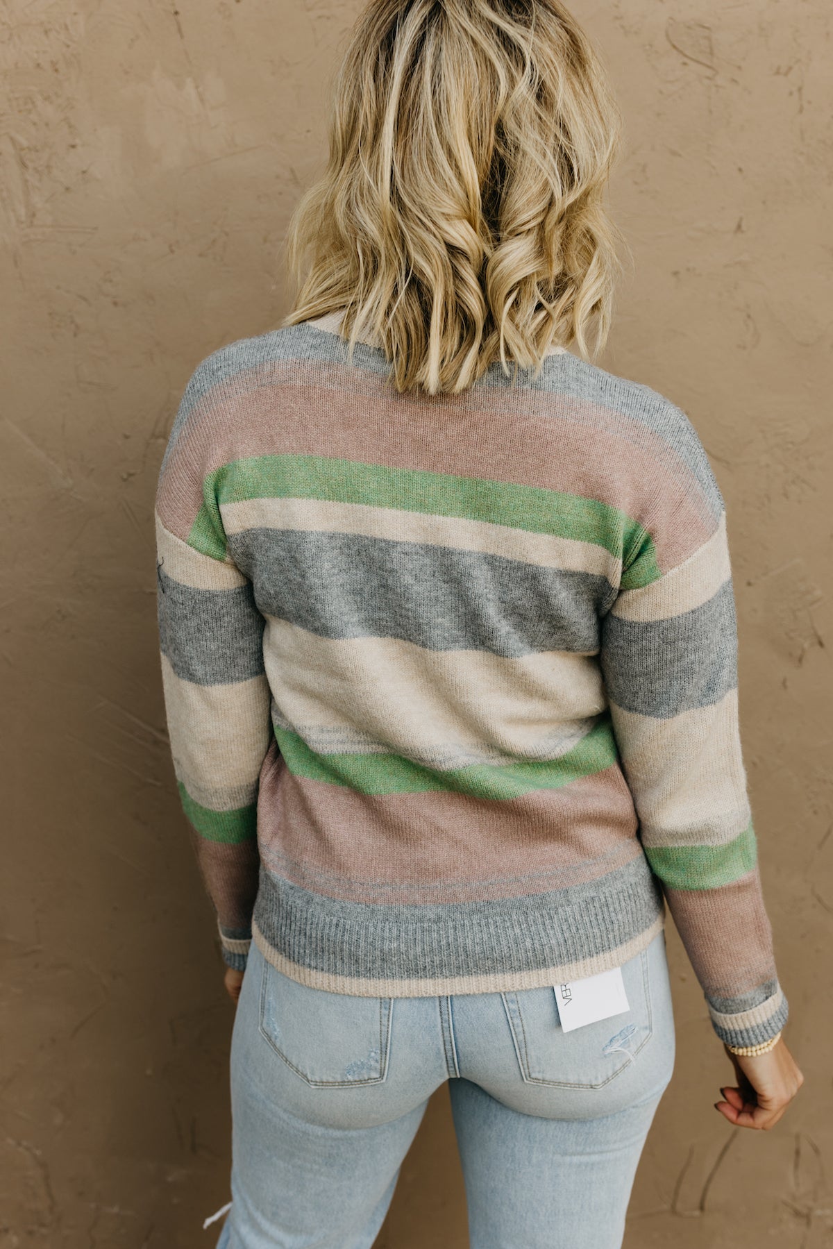 The Cameron Sequin Striped Sweater  - FINAL SALE