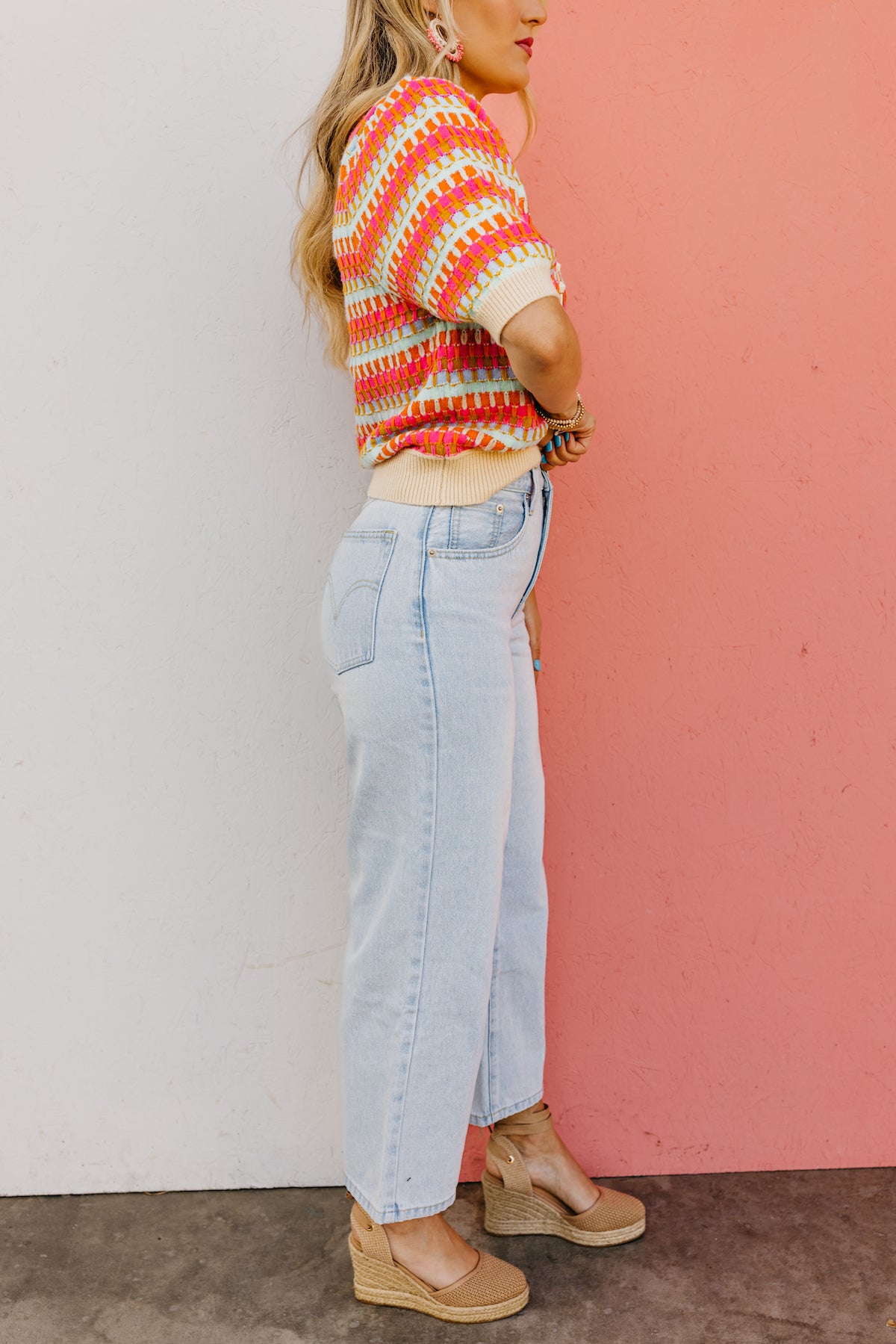 The Thea Adjustable Waist Crop Denim