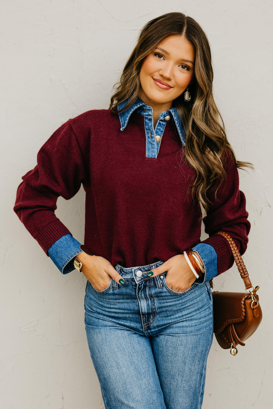 The Rockford Denim Contrast Sweater