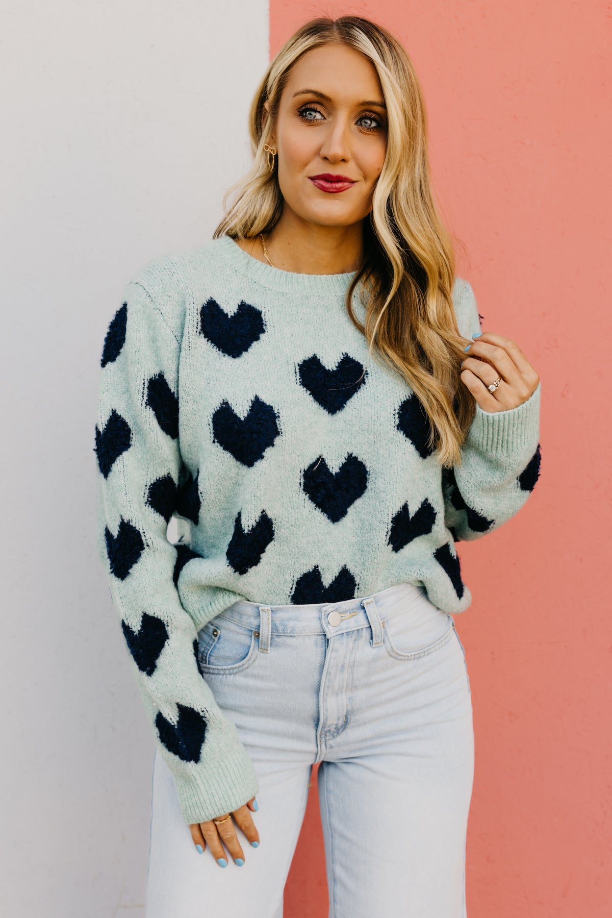 The Yosef Heart Pattern Sweater