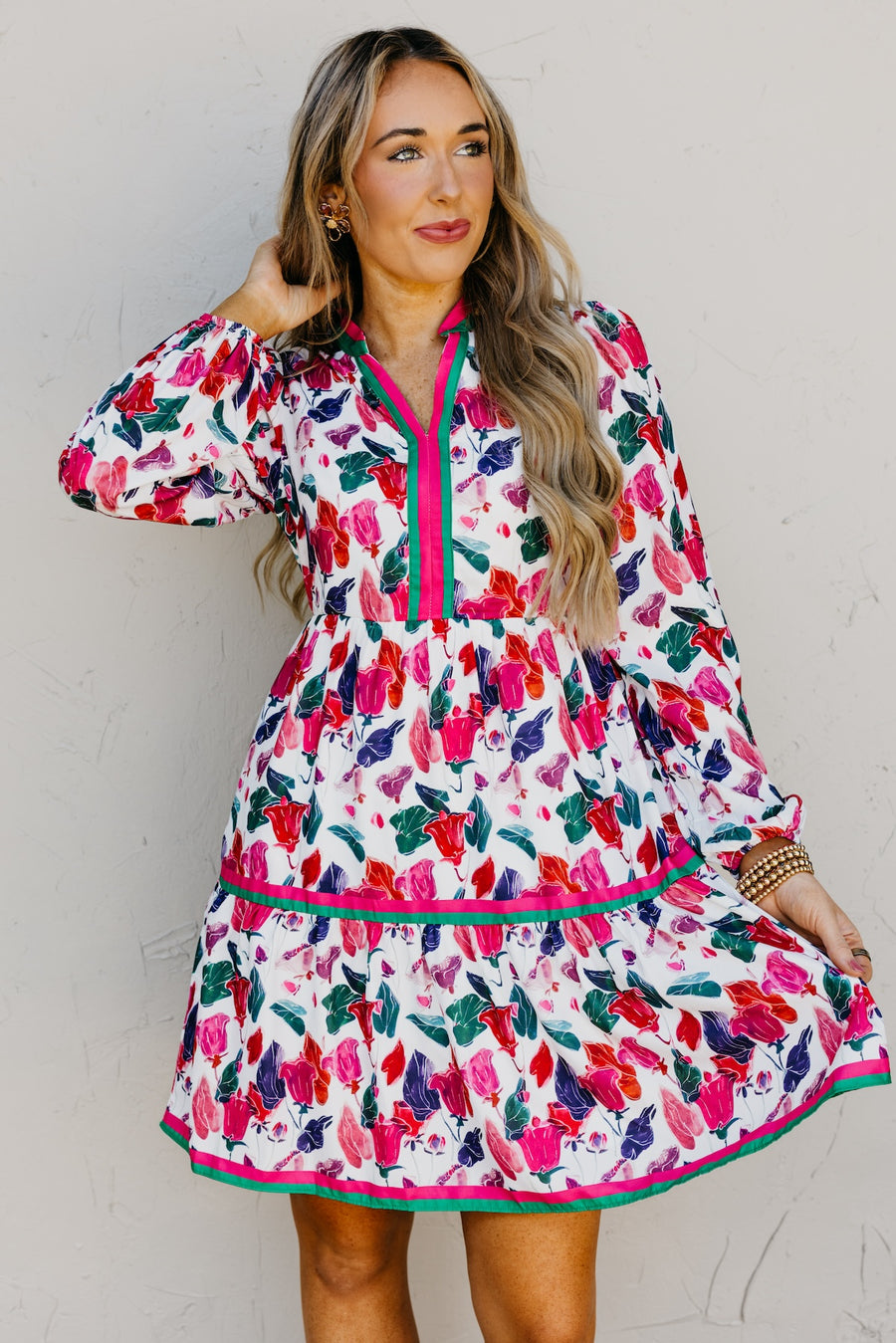The Kyra Floral Woven Mini Dress