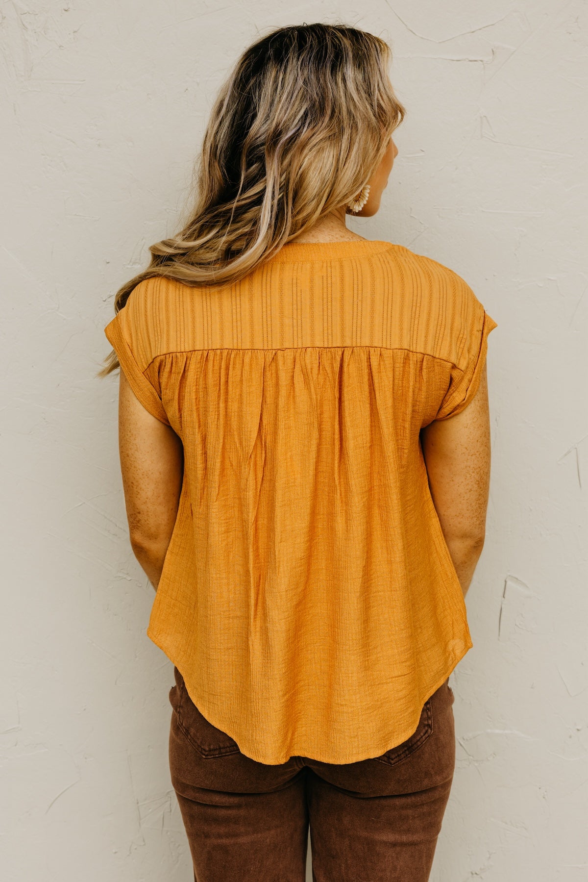 The Amirah Eyelet Trim Top