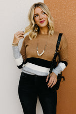 The Andi Neutral Striped Sweater