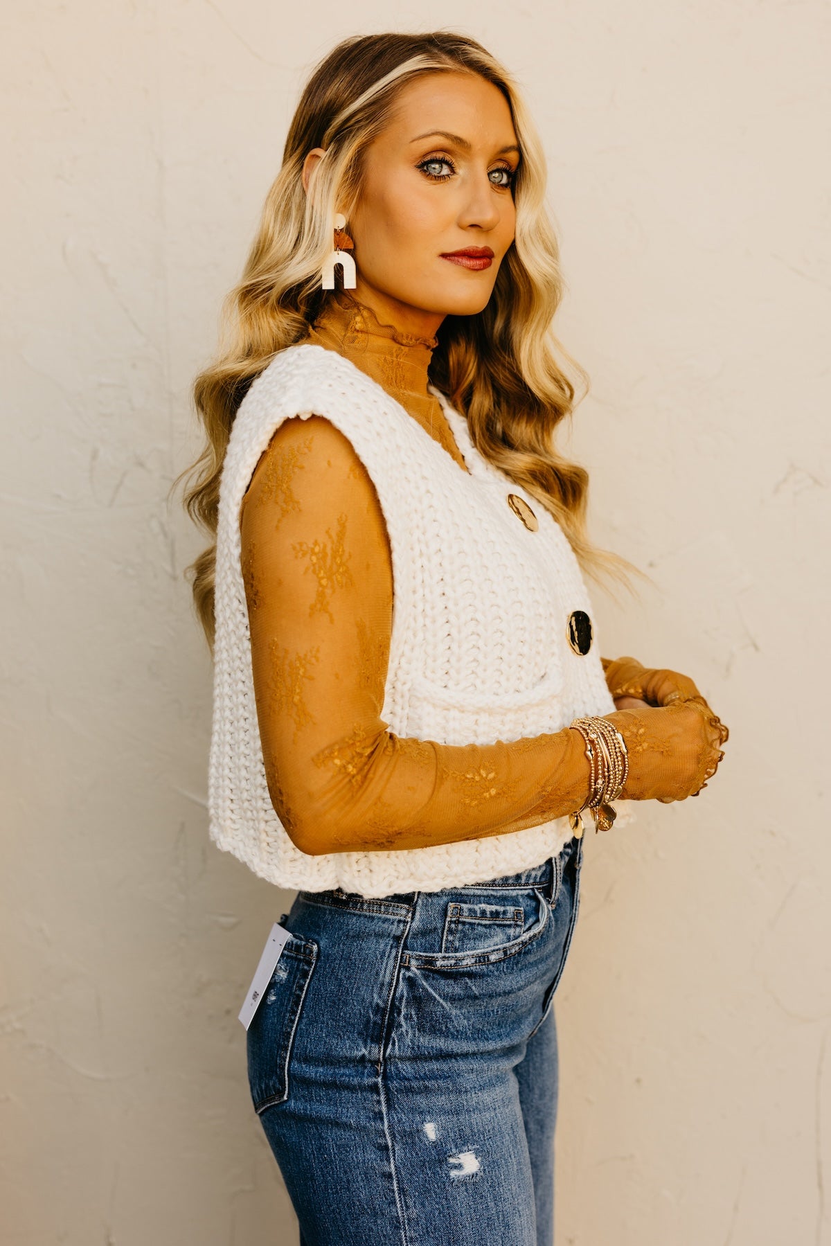 The Armani Chunky Knit Sweater Vest