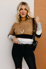 The Andi Neutral Striped Sweater