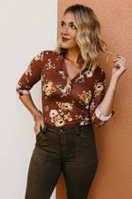 The Ramon Floral V Neck Top