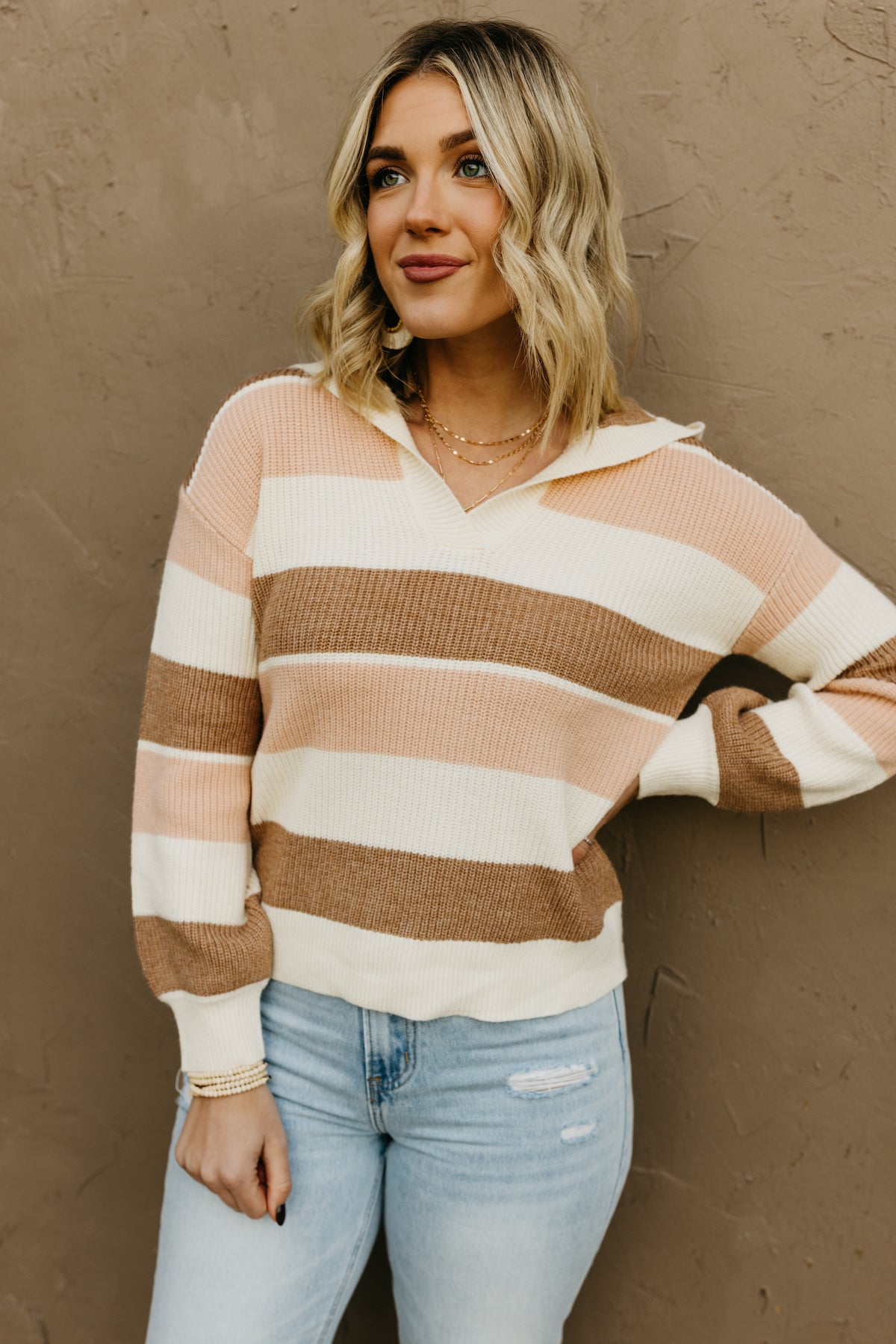 The Willie Striped Hooded Sweater  - FINAL SALE
