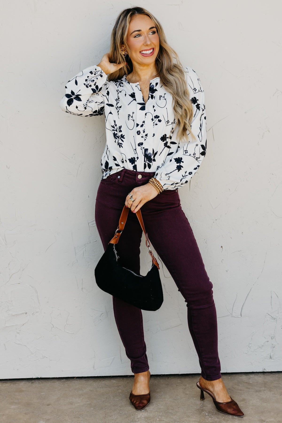 The Rae Floral Long Sleeve Blouse