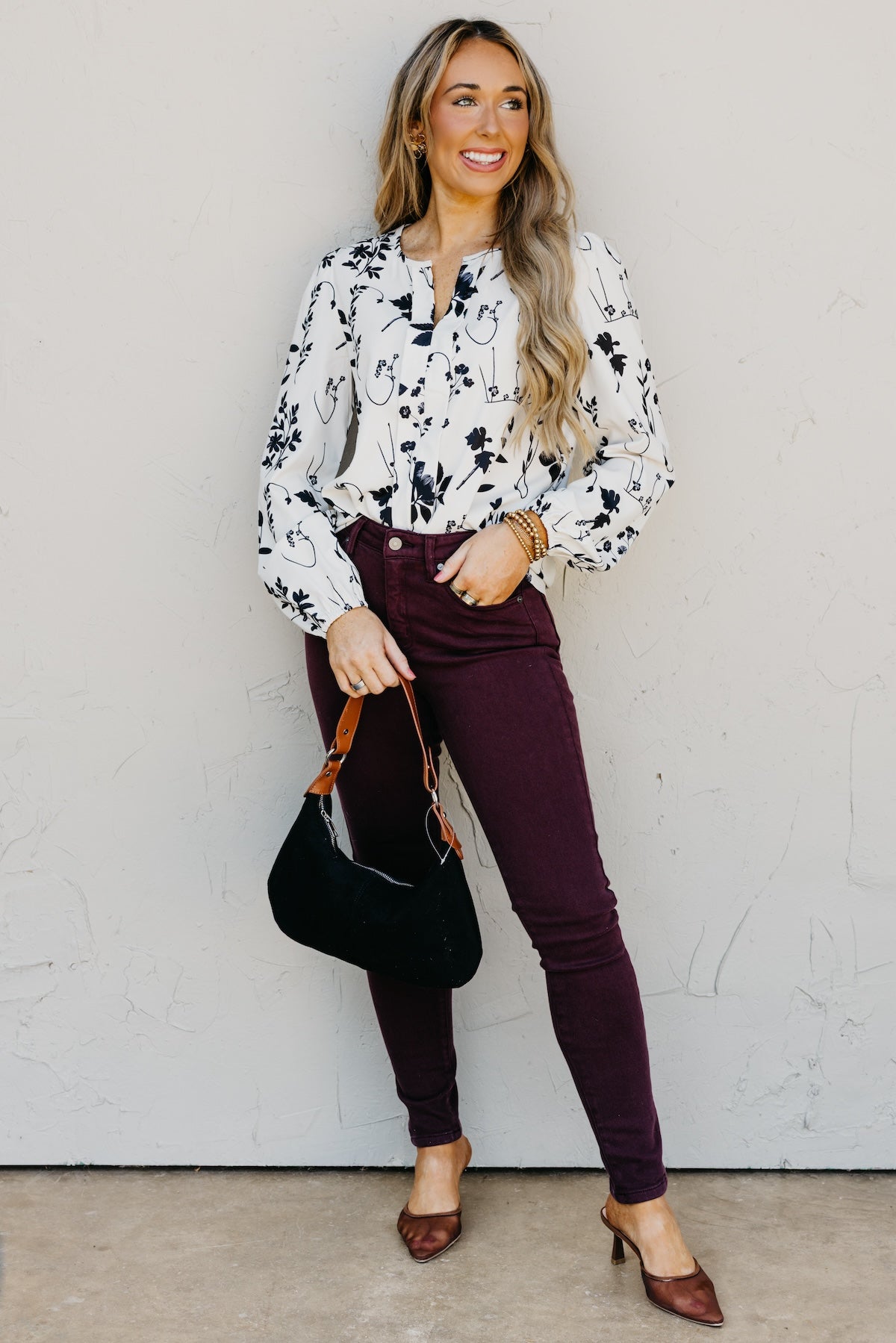 The Rae Floral Long Sleeve Blouse