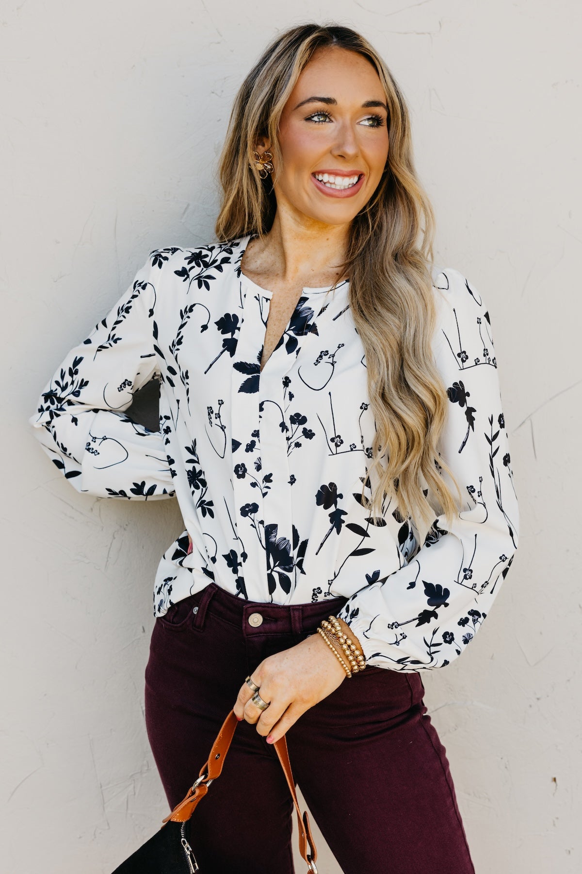 The Rae Floral Long Sleeve Blouse