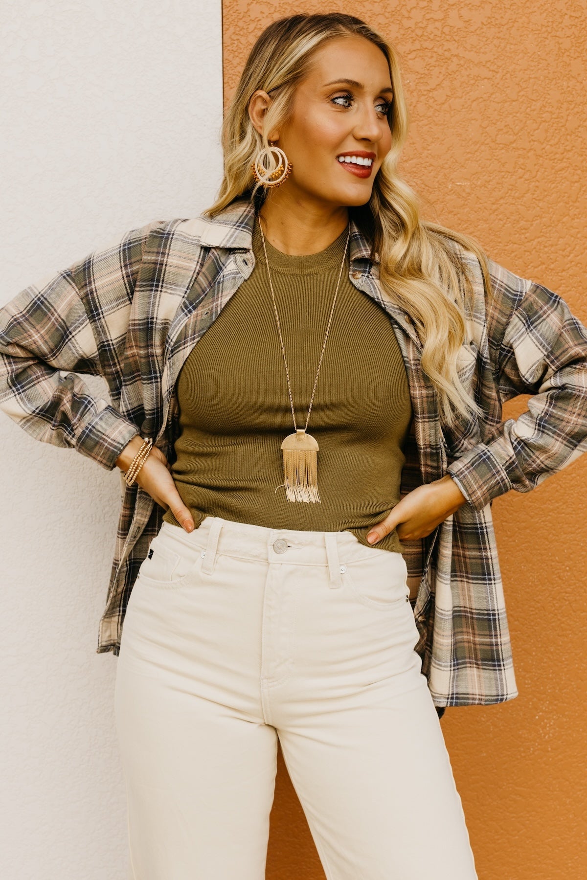 The Clarissa Oversize Flannel Shirt | MOD Boutique