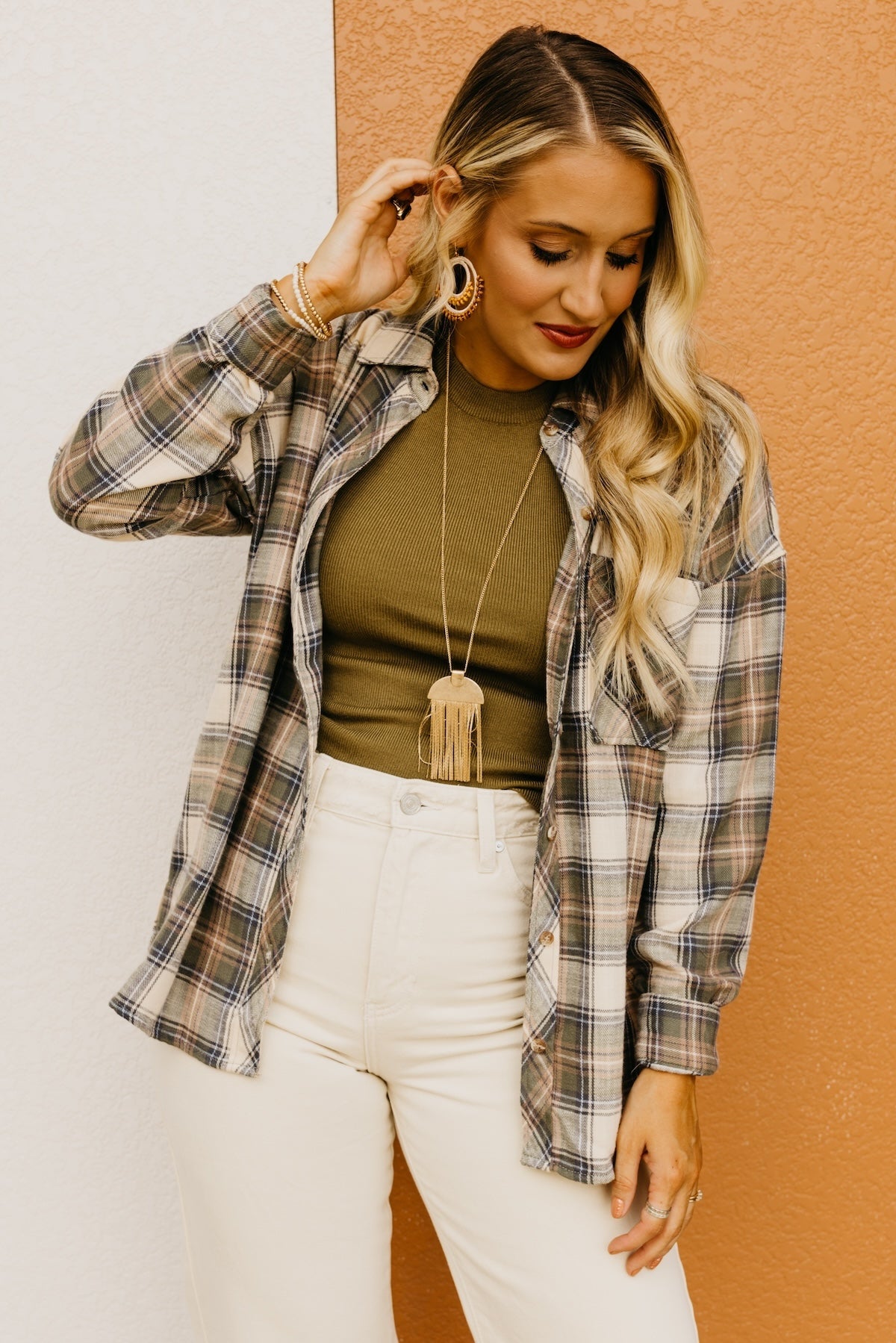 The Clarissa Oversize Flannel Shirt | MOD Boutique