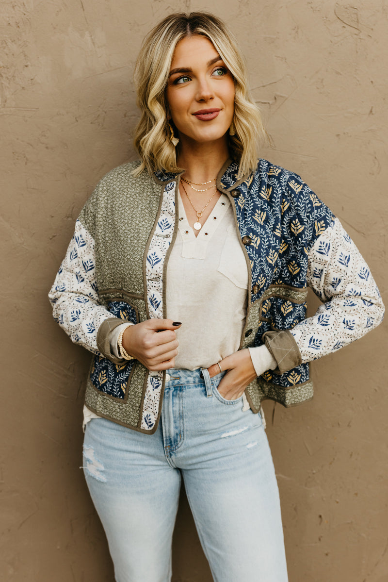 The Saul Paisley Print Quilted Jacket