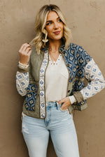 The Saul Paisley Print Quilted Jacket