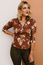 The Ramon Floral V Neck Top
