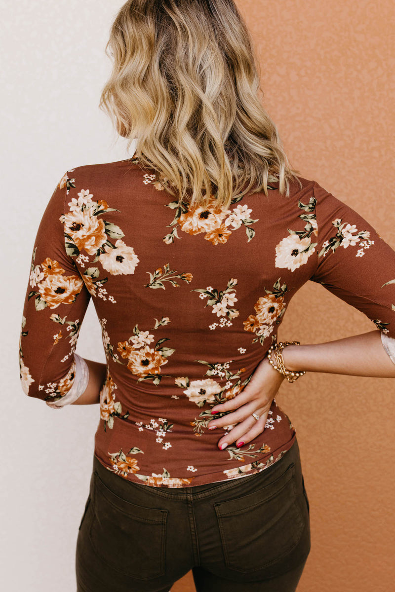 The Ramon Floral V Neck Top