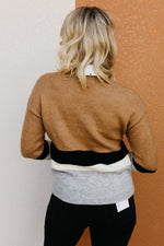 The Andi Neutral Striped Sweater