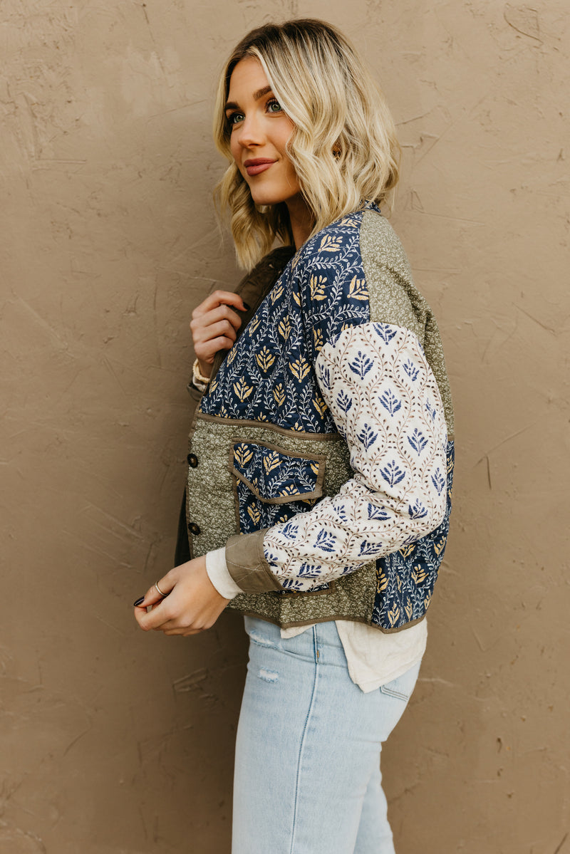 The Saul Paisley Print Quilted Jacket