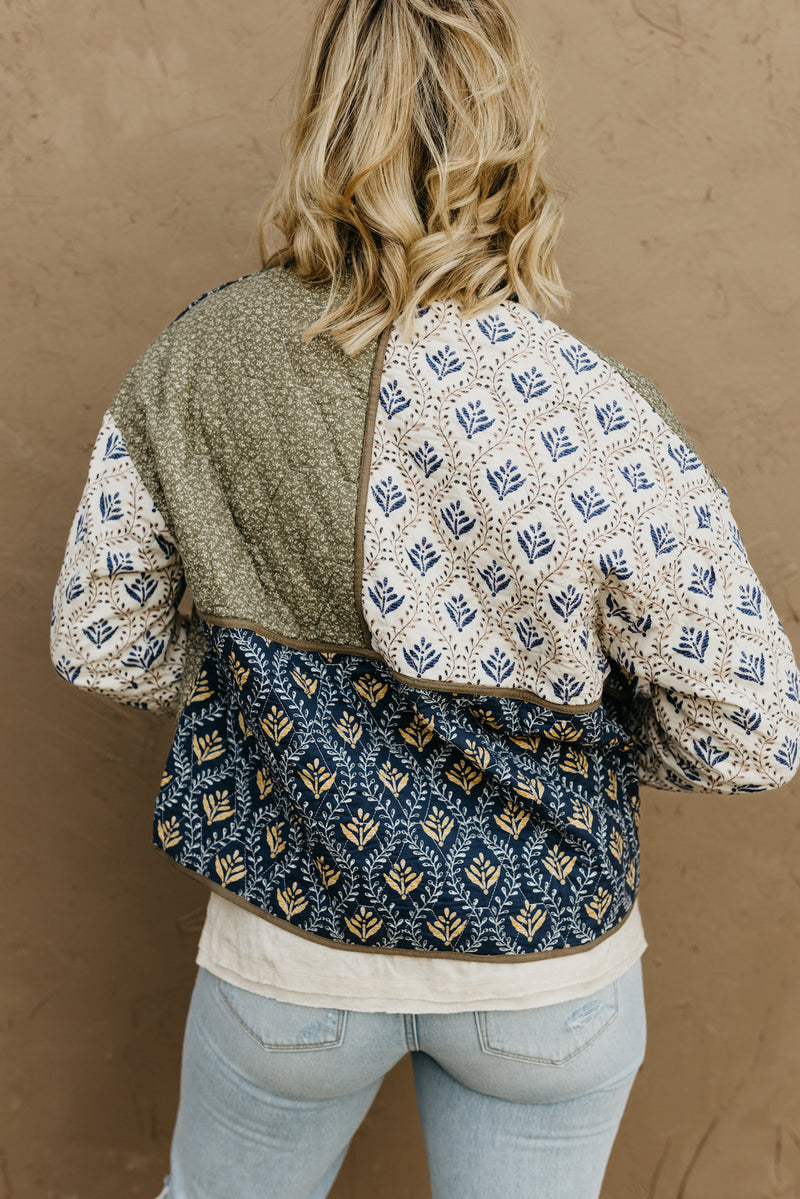 The Saul Paisley Print Quilted Jacket