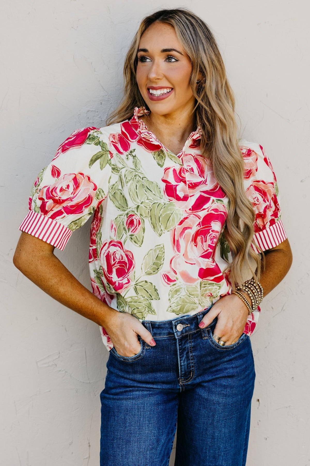 The CarrieAnne Floral Top