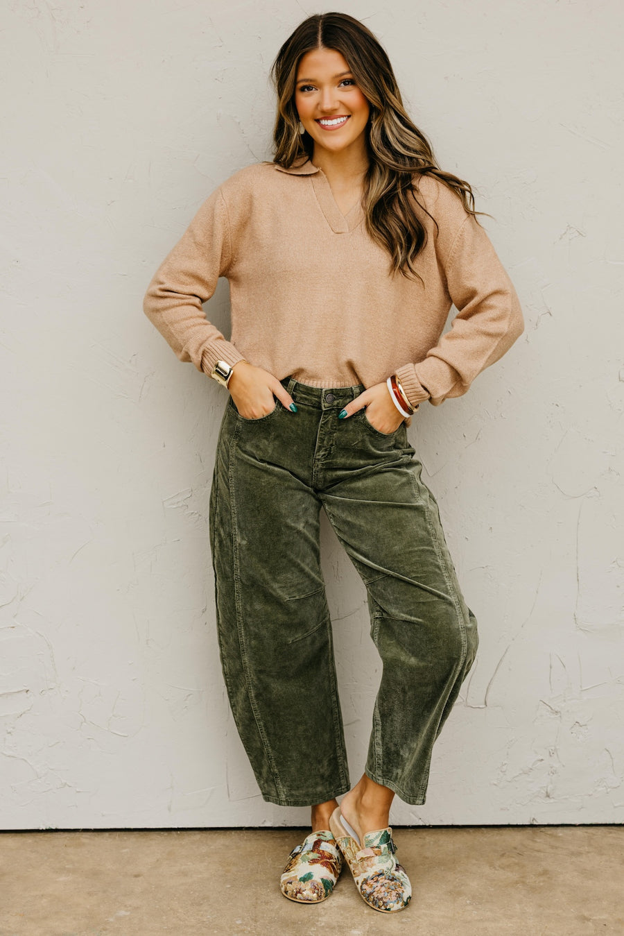 The Shep Collared V Neck Sweater