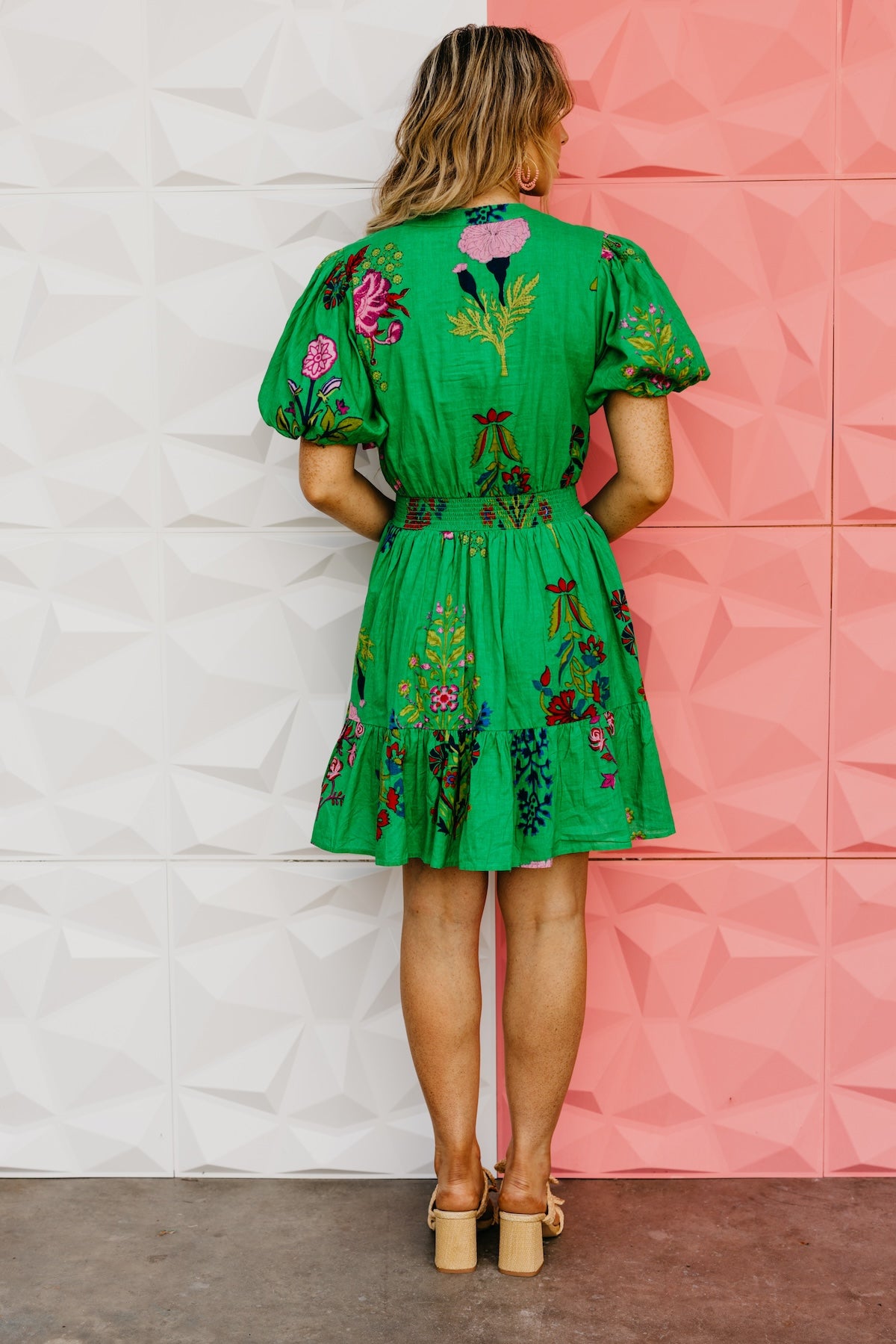 The Esmerelda Floral Smocked Mini Dress