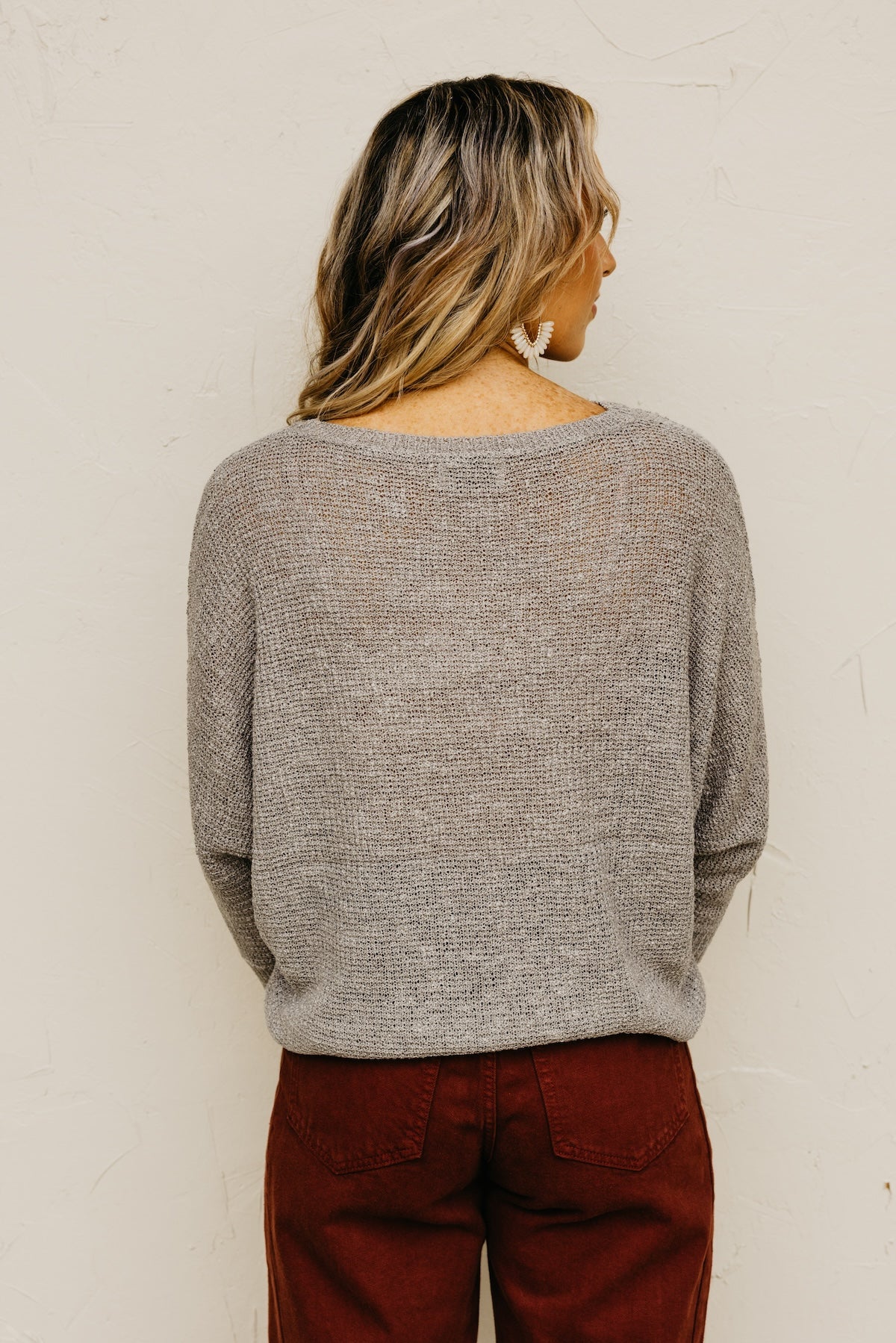 The Malaya Striped Dolman Sleeve Sweater