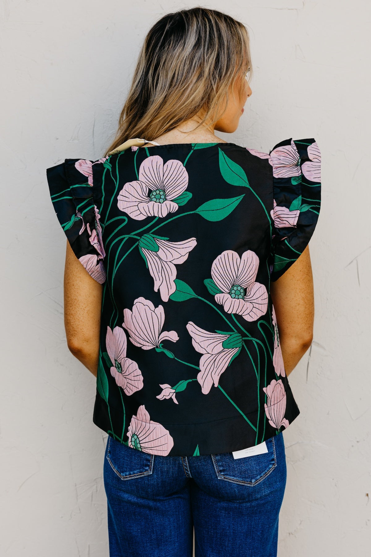 The Mikalea Jacquard Floral Top
